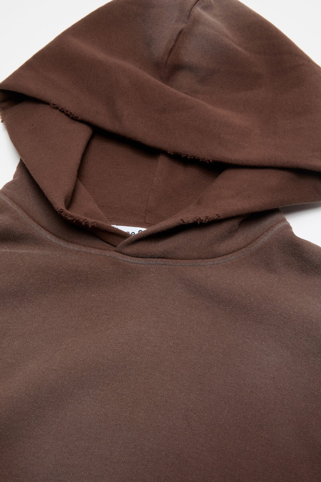 Acne Studios Fleece logo hoodie - Chocolate brown