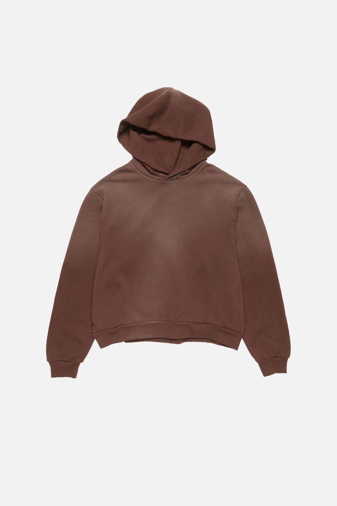 Acne Studios Fleece logo hoodie - Chocolate brown