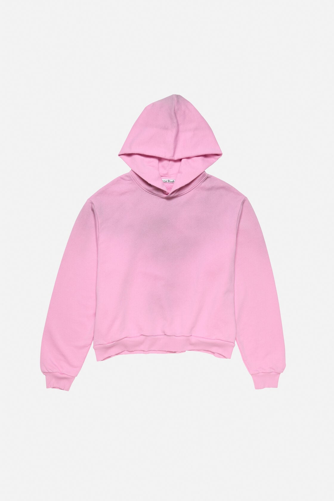 Acne Studios Fleece logo hoodie - Cotton candy pink