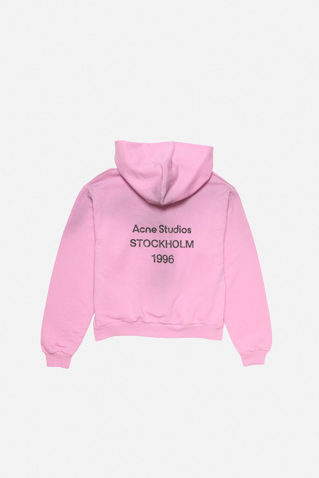 Acne Studios Fleece logo hoodie - Cotton candy pink