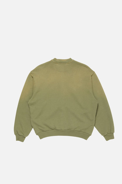 Acne Studios Washed zip-up cardigan - Olive green
