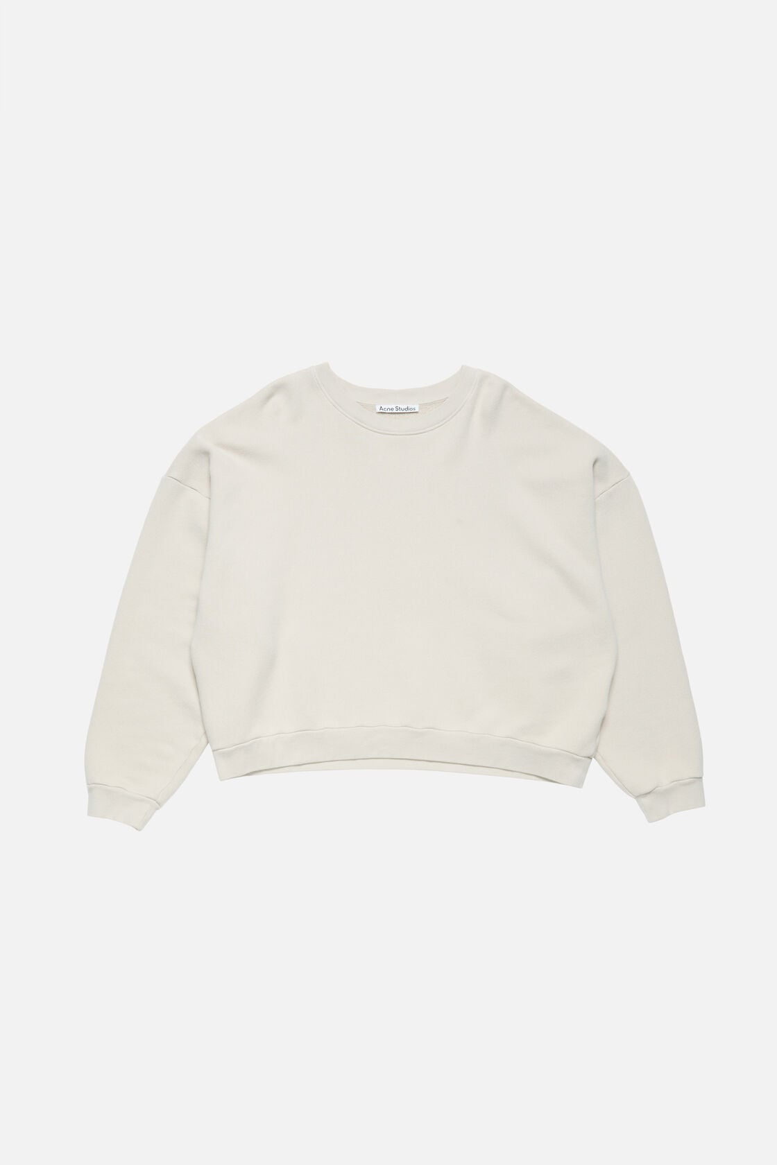 Acne Studios Rubber logo fleece sweatshirt - Light taupe