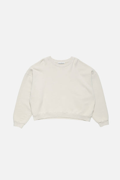 Acne Studios Rubber logo fleece sweatshirt - Light taupe