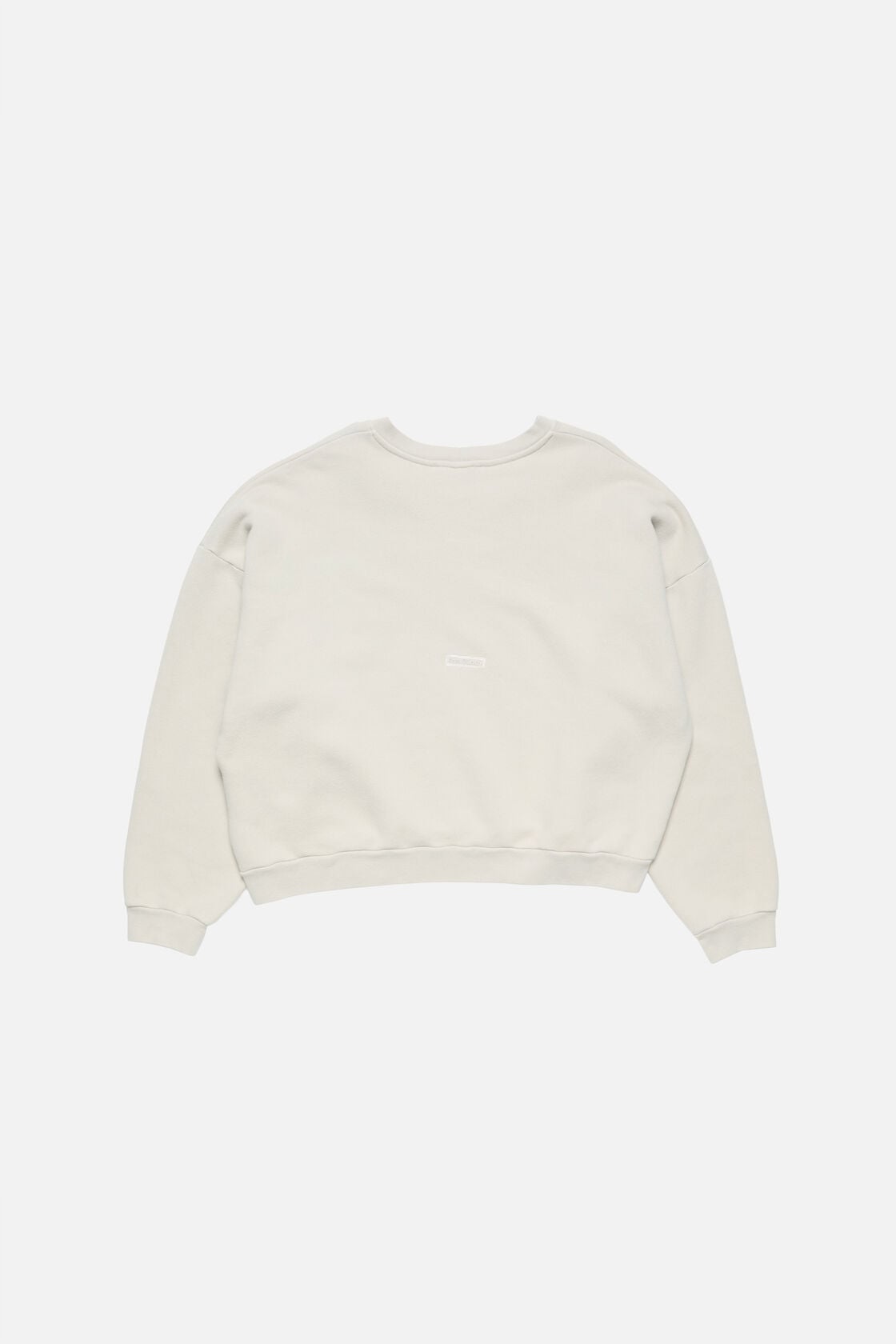 Acne Studios Rubber logo fleece sweatshirt - Light taupe
