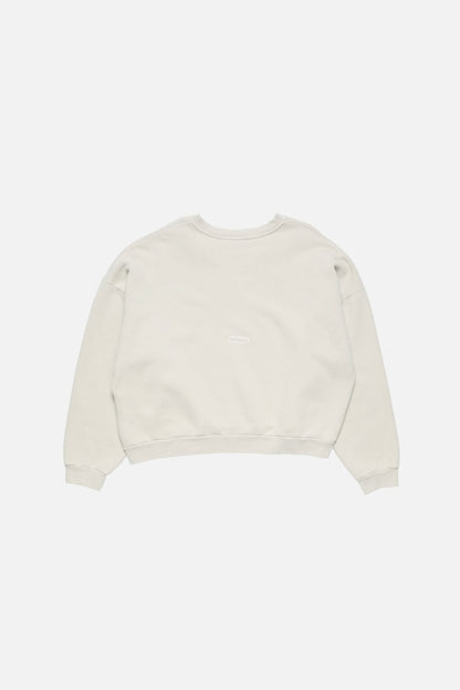 Acne Studios Rubber logo fleece sweatshirt - Light taupe