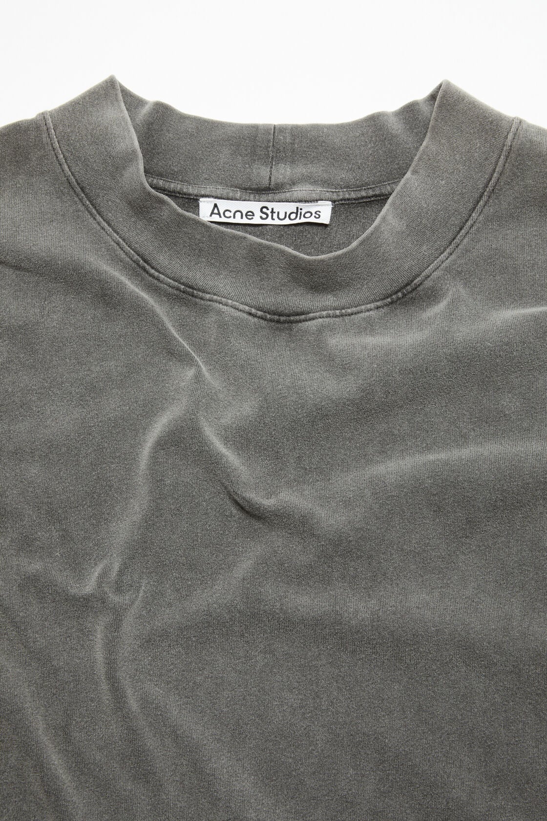 Acne Studios Relaxed rubber logo t-shirt - Faded black