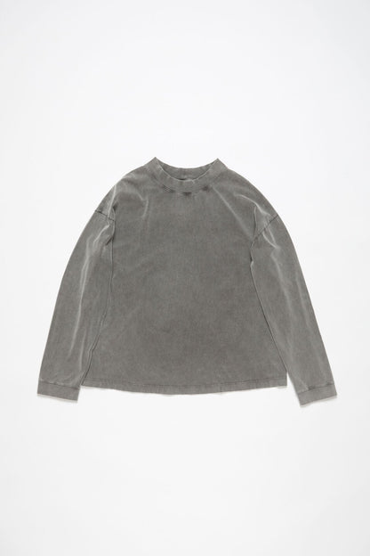 Acne Studios Relaxed rubber logo t-shirt - Faded black