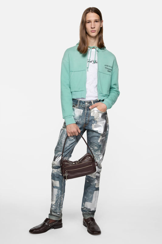 Acne Studios Sprayed zip hoodie - Mint green