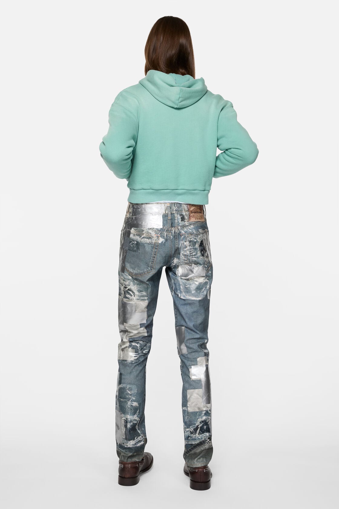 Acne Studios Sprayed zip hoodie - Mint green