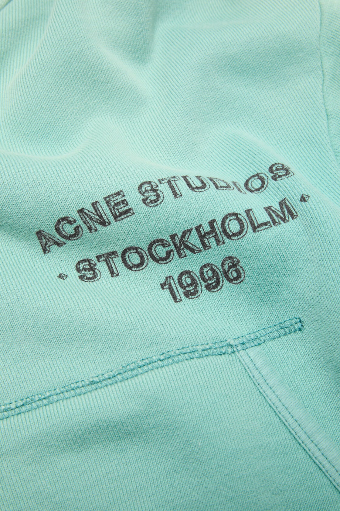 Acne Studios Sprayed zip hoodie - Mint green