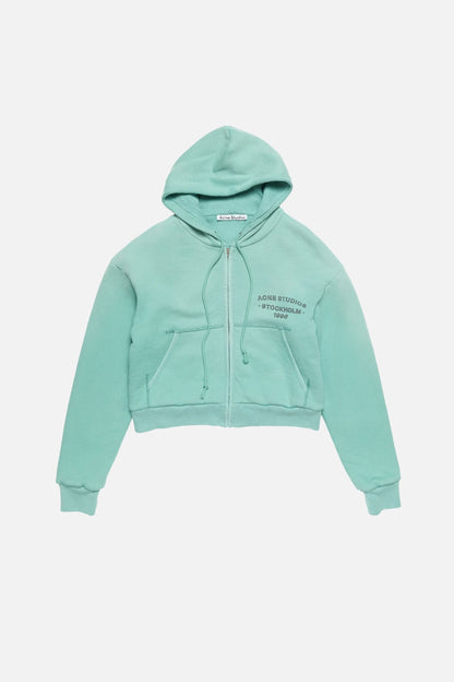 Acne Studios Sprayed zip hoodie - Mint green