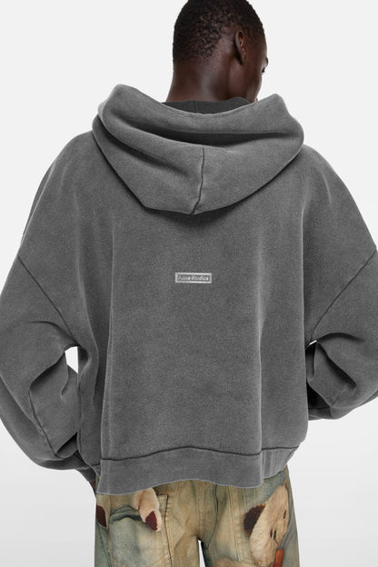 Acne Studios Rubber stamp logo hoodie - Faded black