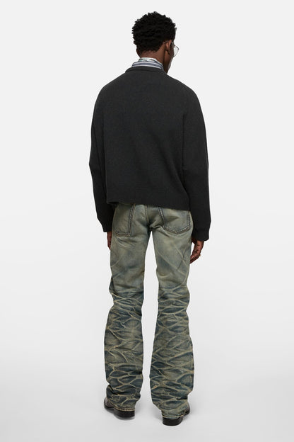 Acne Studios Camel hair v-neck sweater - Black