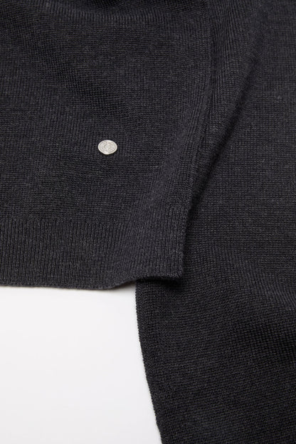 Acne Studios V-neck wool cardigan - Dark Navy Melange