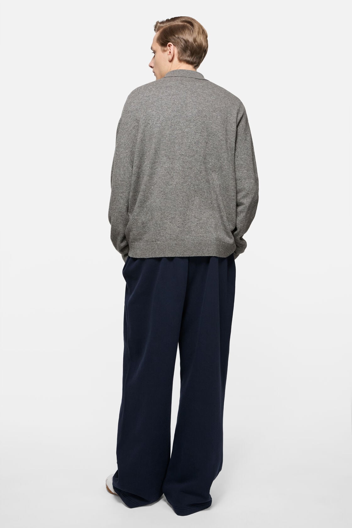 Acne Studios Wool knit polo - Dark grey