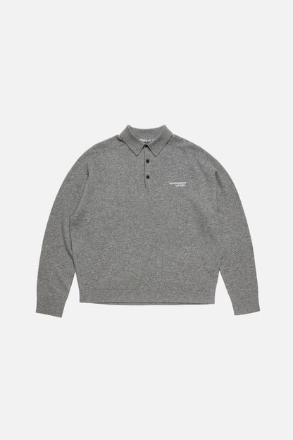 Acne Studios Wool knit polo - Dark grey
