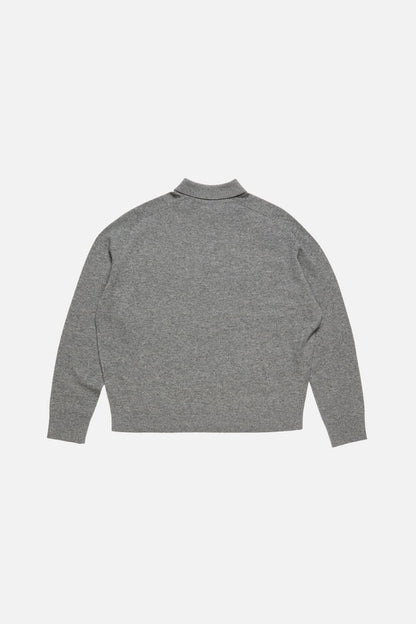 Acne Studios Wool knit polo - Dark grey