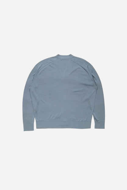 Acne Studios Silk v-neck cardigan - Dusty blue