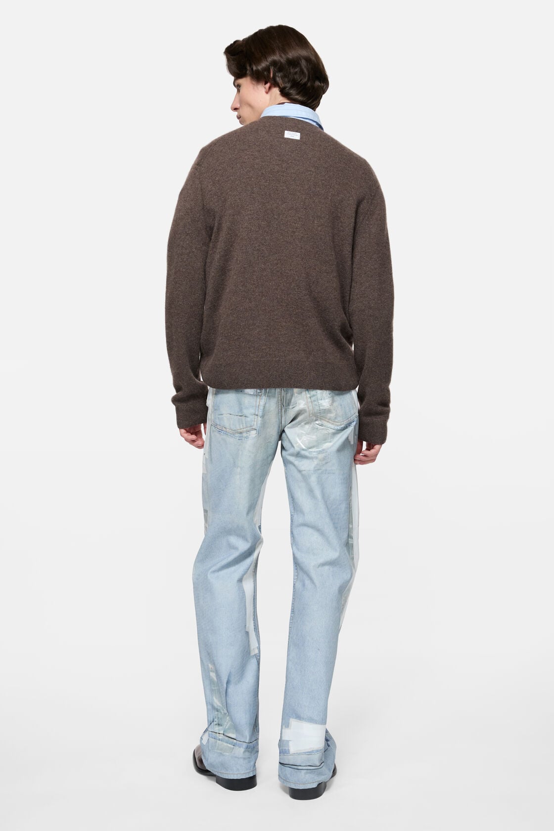 Acne Studios Cashmere sweater with logo - Walnut brown