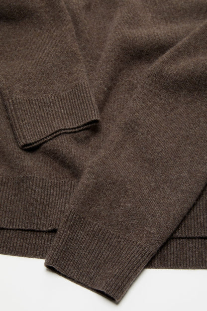 Acne Studios Cashmere sweater with logo - Walnut brown