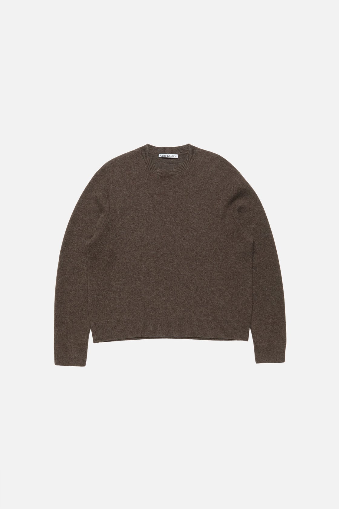 Acne Studios Cashmere sweater with logo - Walnut brown