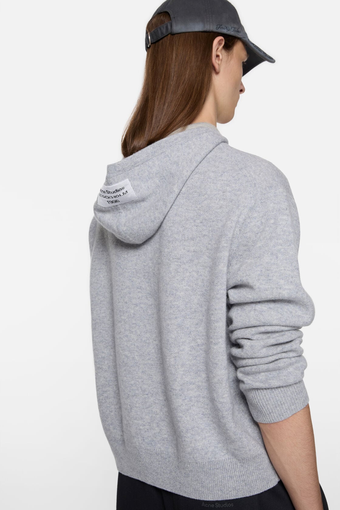 Acne Studios Cashmere hoodie - Cold grey melange
