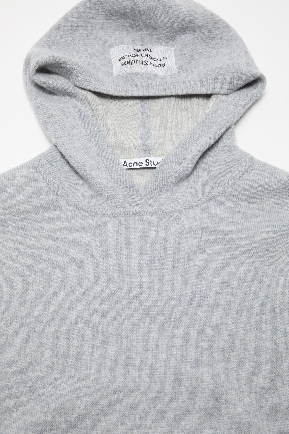 Acne Studios Cashmere hoodie - Cold grey melange