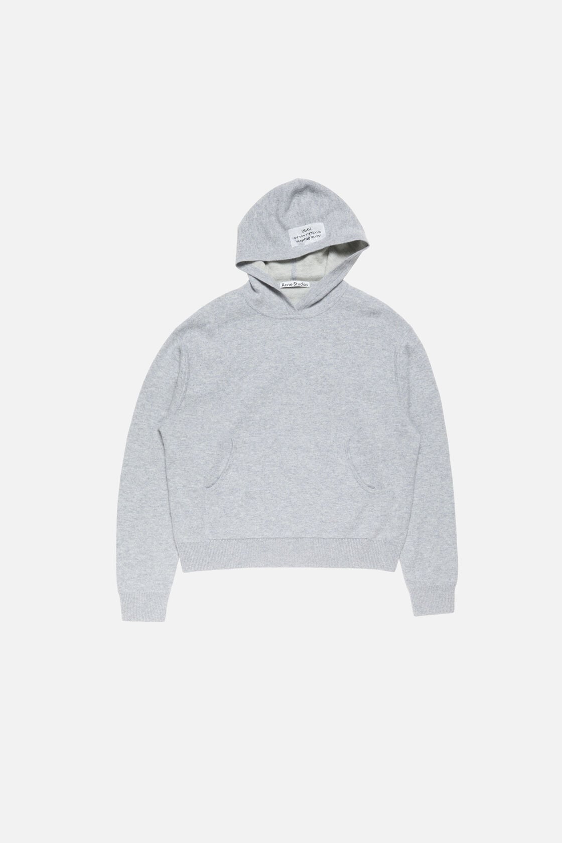 Acne Studios Cashmere hoodie - Cold grey melange