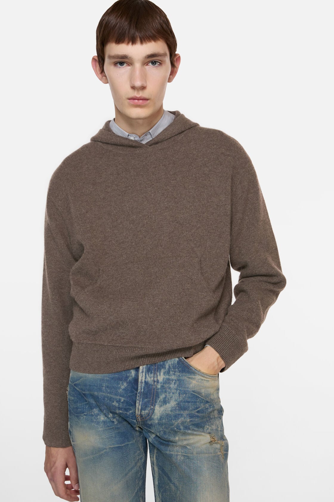 Acne Studios Cashmere hoodie - Walnut brown