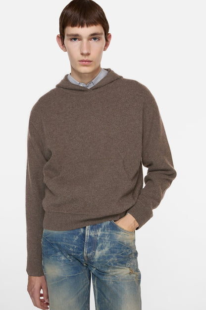Acne Studios Cashmere hoodie - Walnut brown