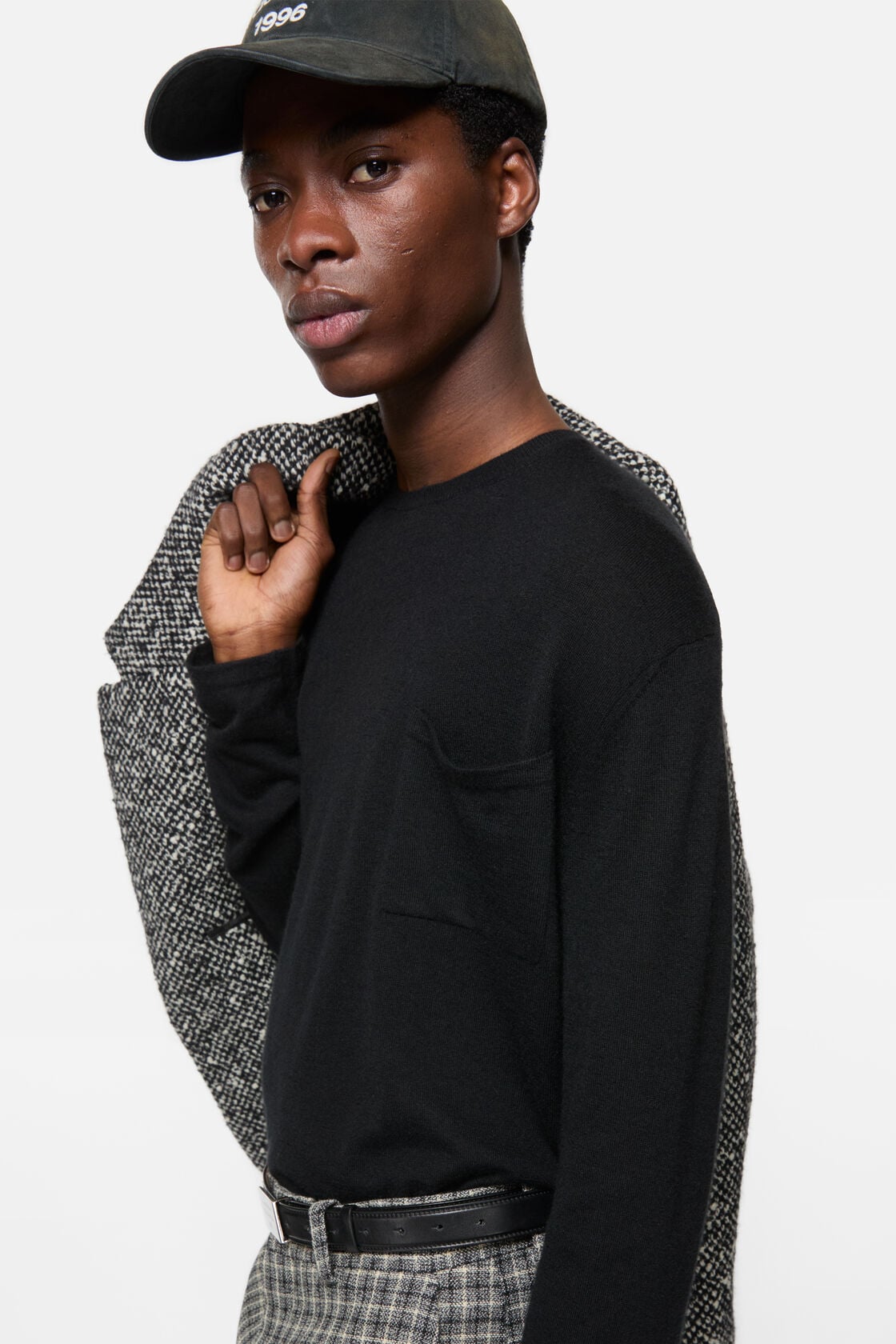 Acne Studios Cashmere sweater with pocket - Black