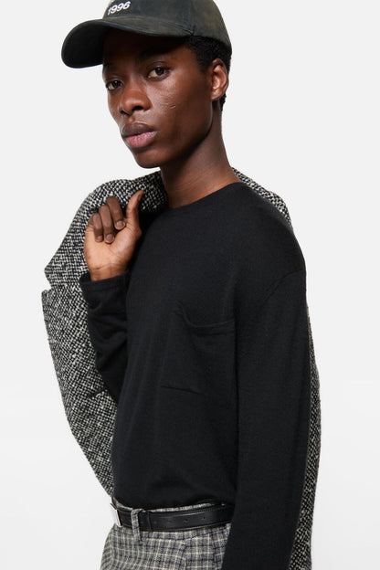Acne Studios Cashmere sweater with pocket - Black