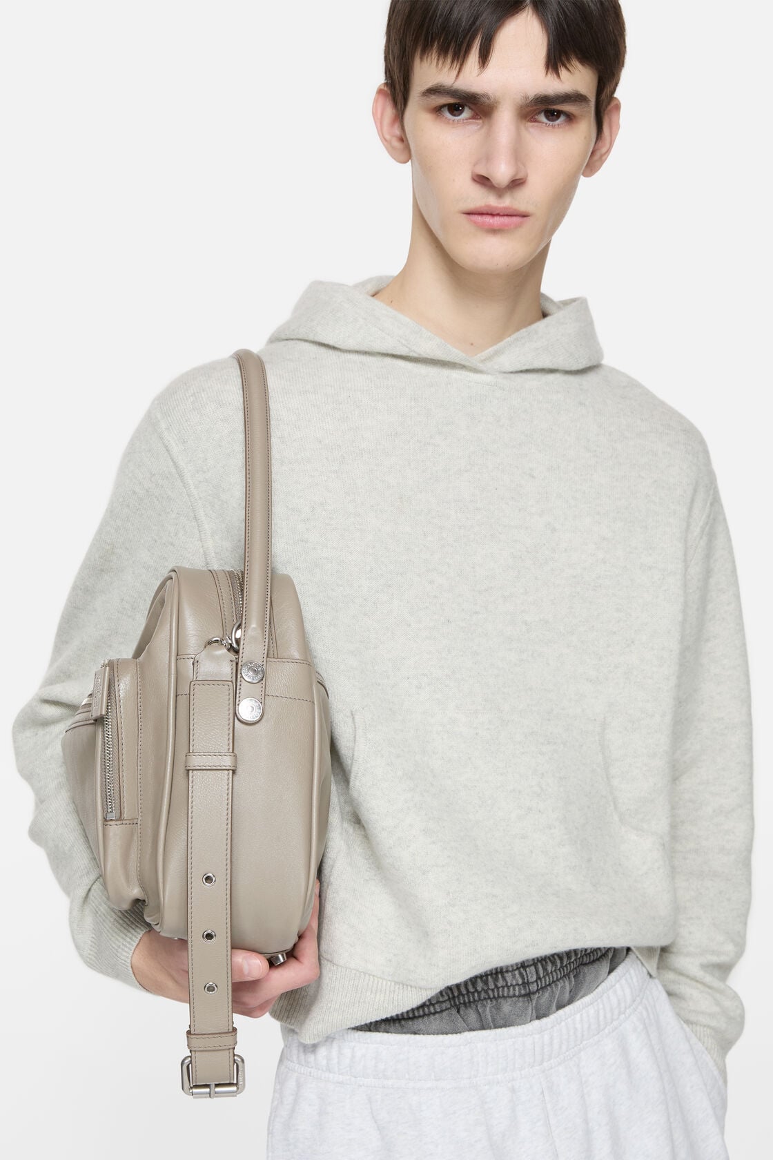 Acne Studios Cashmere hoodie - Light Grey Melange