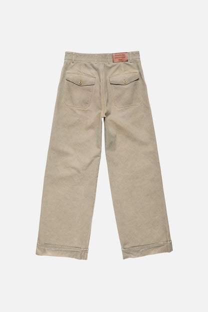 Acne Studios Stained twill trousers - Camel Beige