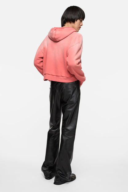 Acne Studios Leather trousers - regular fit - Black