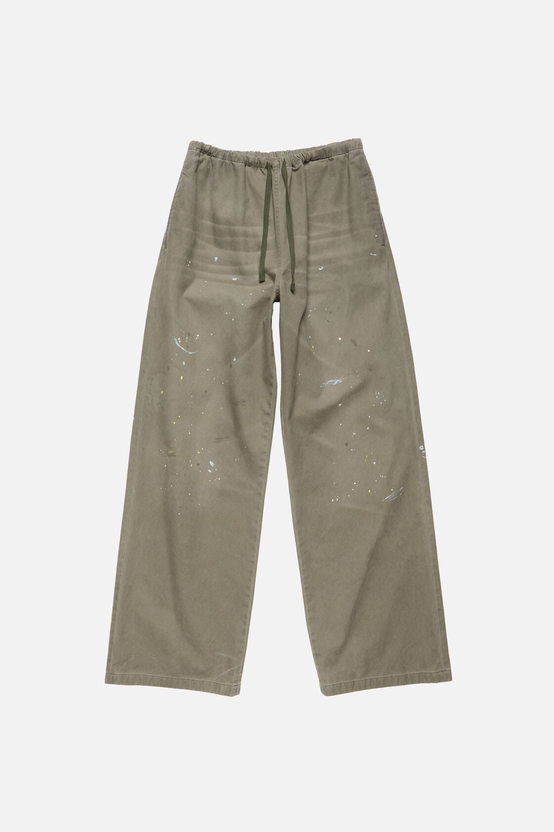 Acne Studios Washed cotton trousers - Dusty green