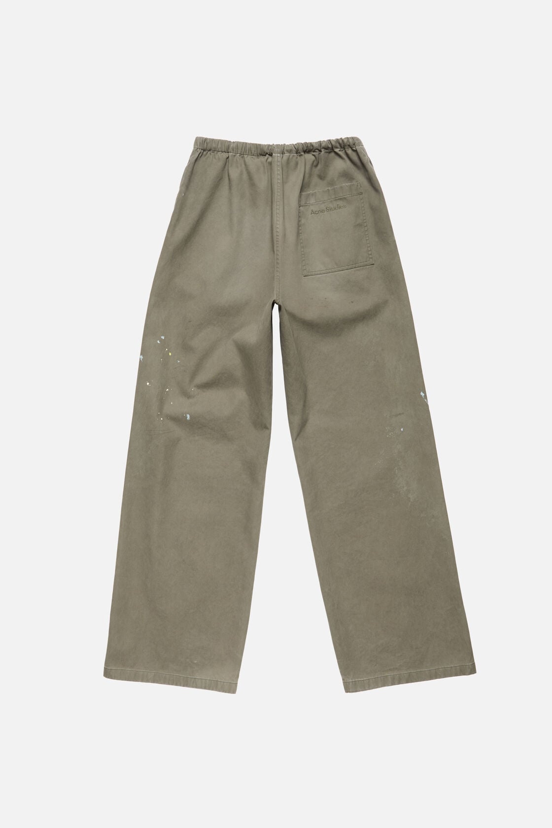 Acne Studios Washed cotton trousers - Dusty green