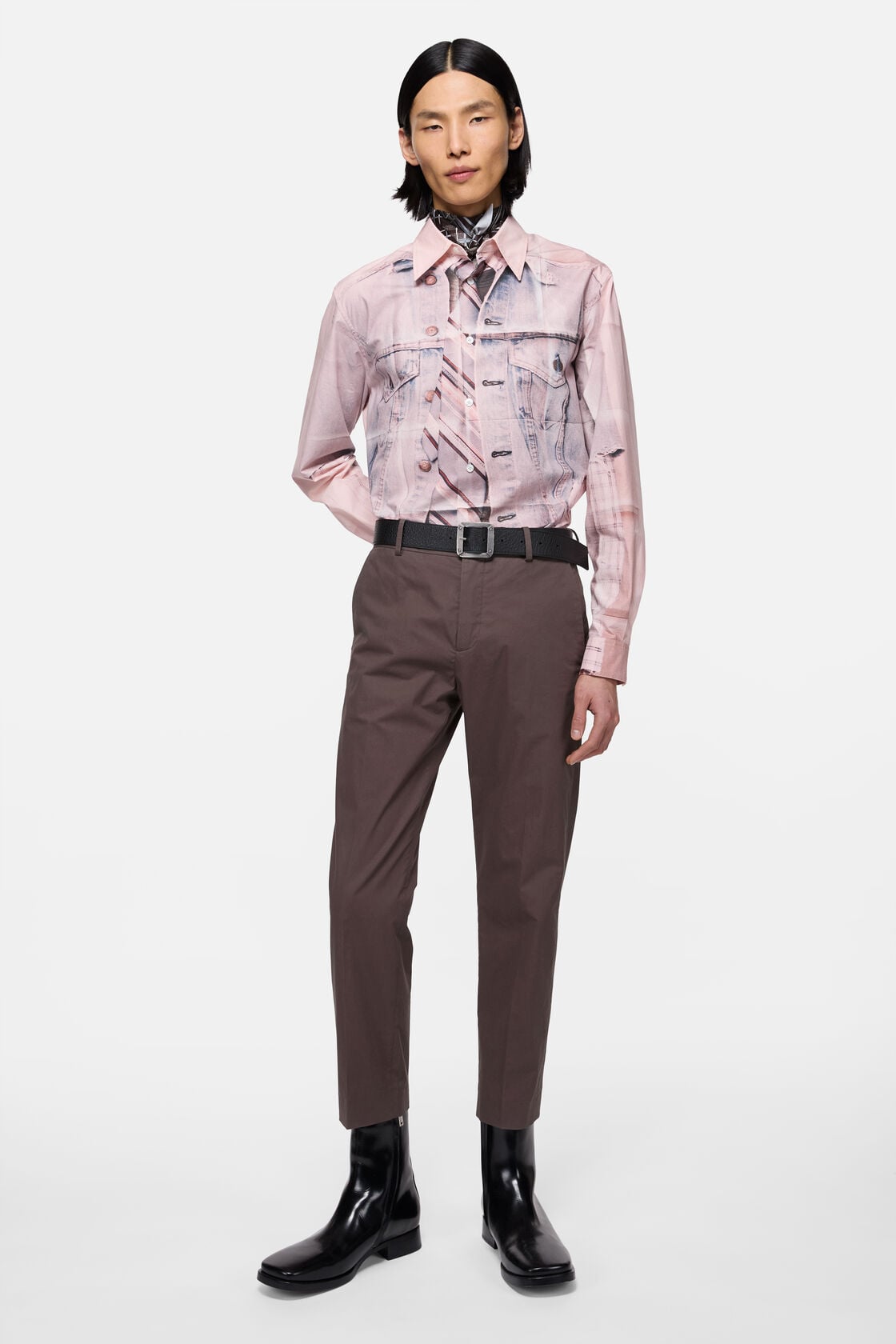 Acne Studios Tailored cotton trousers - Faded purple