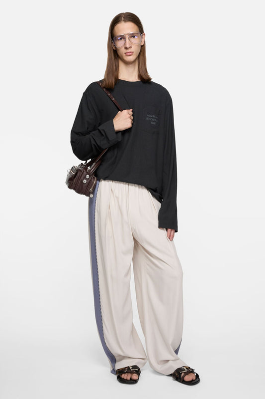 Acne Studios Casual wool trousers - Light taupe