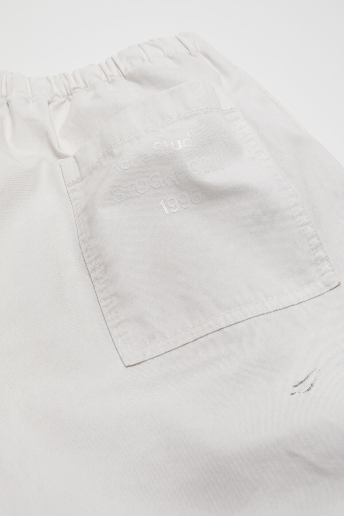 Acne Studios Peached cotton trousers - White