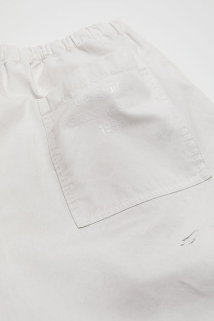 Acne Studios Peached cotton trousers - White