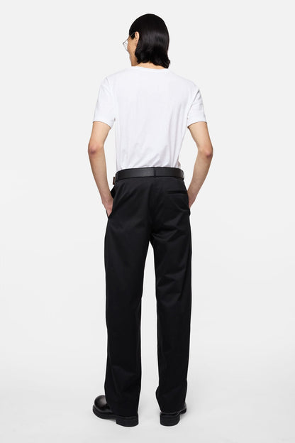 Acne Studios Cotton satin trousers - Black