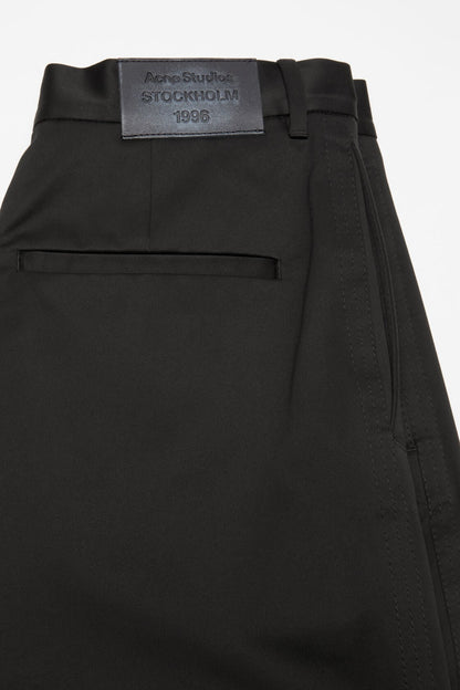 Acne Studios Cotton satin trousers - Black