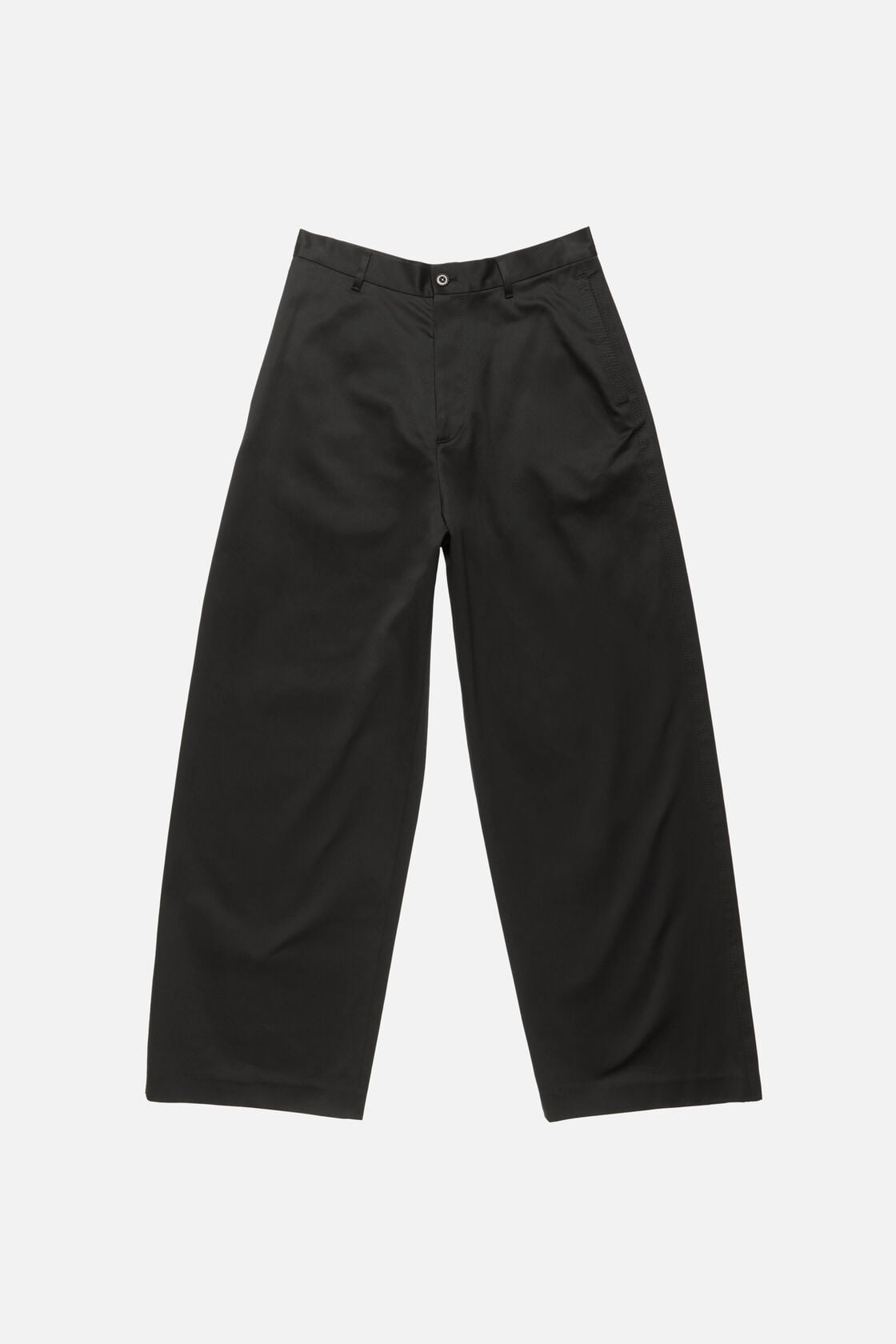 Acne Studios Cotton satin trousers - Black
