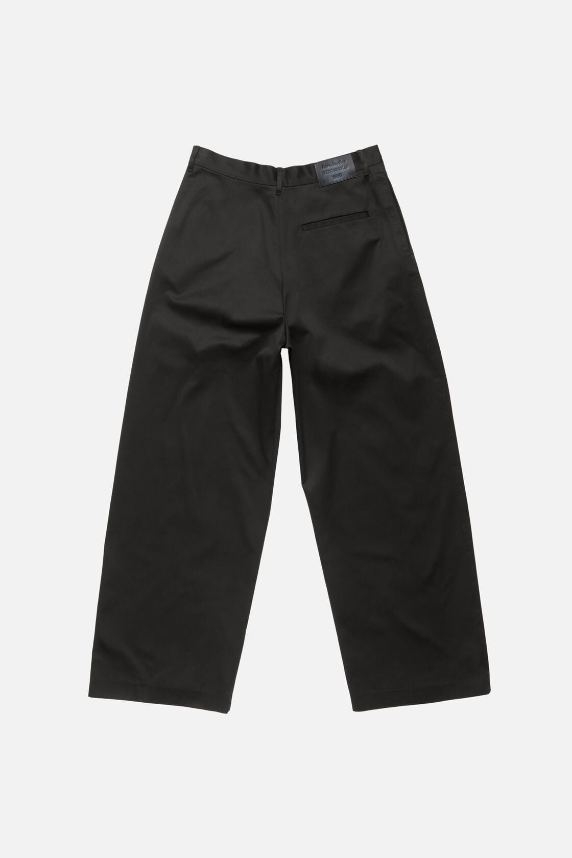 Acne Studios Cotton satin trousers - Black