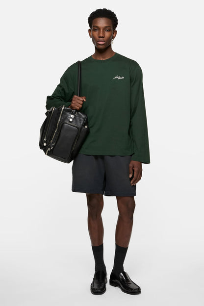 Acne Studios Jersey t-shirt with logo - Dark green