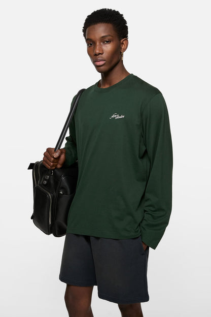 Acne Studios Jersey t-shirt with logo - Dark green