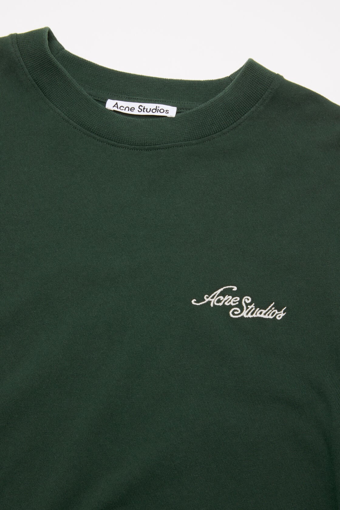Acne Studios Jersey t-shirt with logo - Dark green