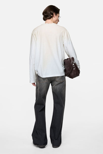 Acne Studios Sprayed 1996 logo t-shirt - Dusty white