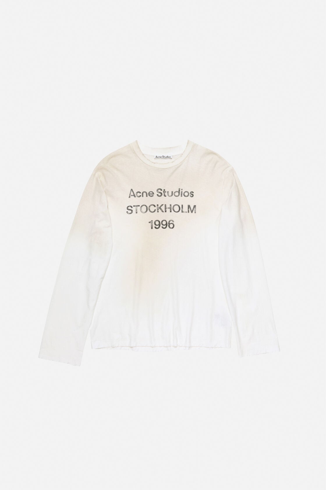 Acne Studios Sprayed 1996 logo t-shirt - Dusty white
